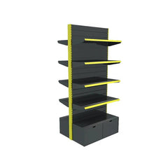 display shelves for grocery store wall metal rack - Kaso Shelves - Display shelves