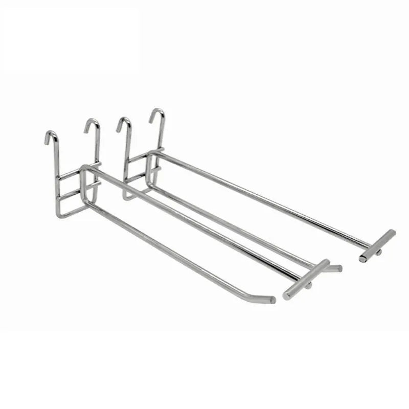 Hooks for wire mesh plate display stainless steel hooks - Kaso Shelves