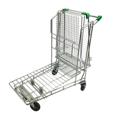 metal folding trolley supermarket shopping trolley shop - Kaso Shelves