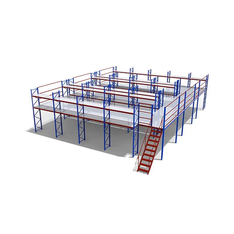 Mezzanine floor design metal rack warehouse multi level racks system - Kaso Shelves