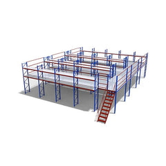 Mezzanine floor design metal rack warehouse multi level racks system - Kaso Shelves