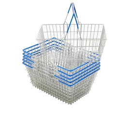 shopping basket metal portable basket for shop - Kaso Shelves