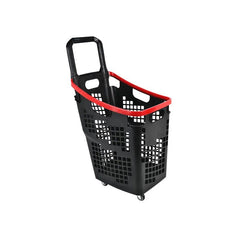 shopping basket portable and trolley plastic basket for shop - Kaso Shelves