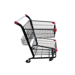 shopping cart metal trolley cart for shop - Kaso Shelves